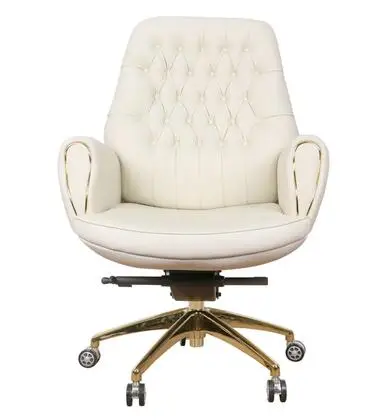 

American leather boss chair swivel chair business chair large class chair light luxury home computer chair office chair can lie