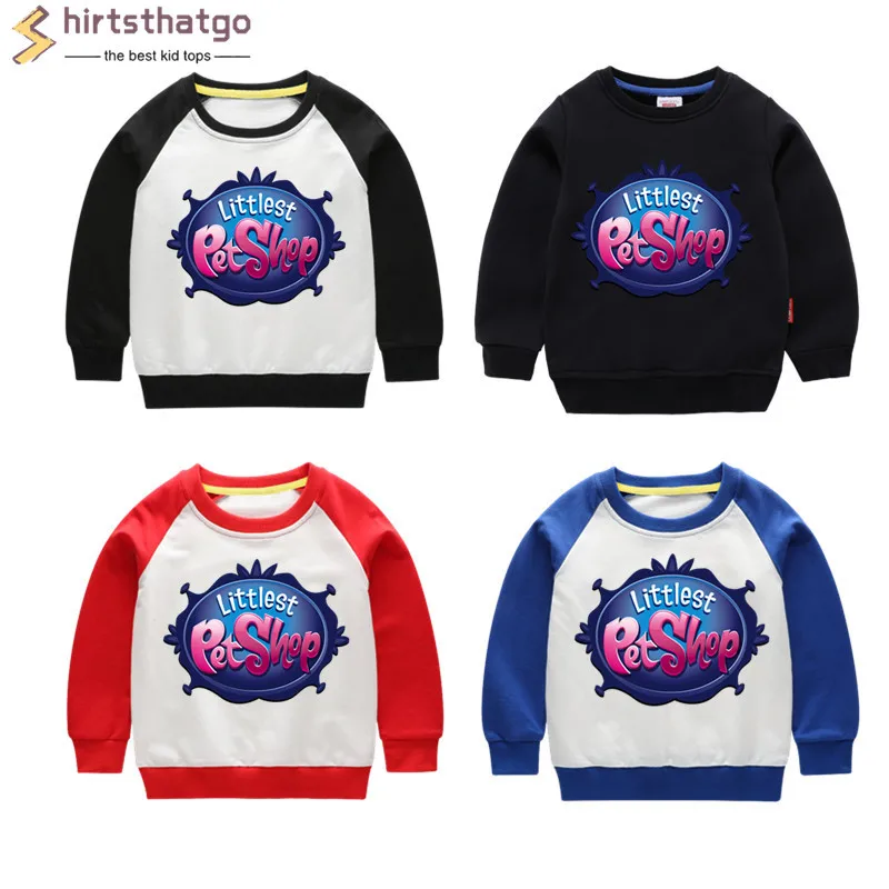 Забавная толстовка с капюшоном для мальчиков и девочек в стиле Littlest Pet Shop детская