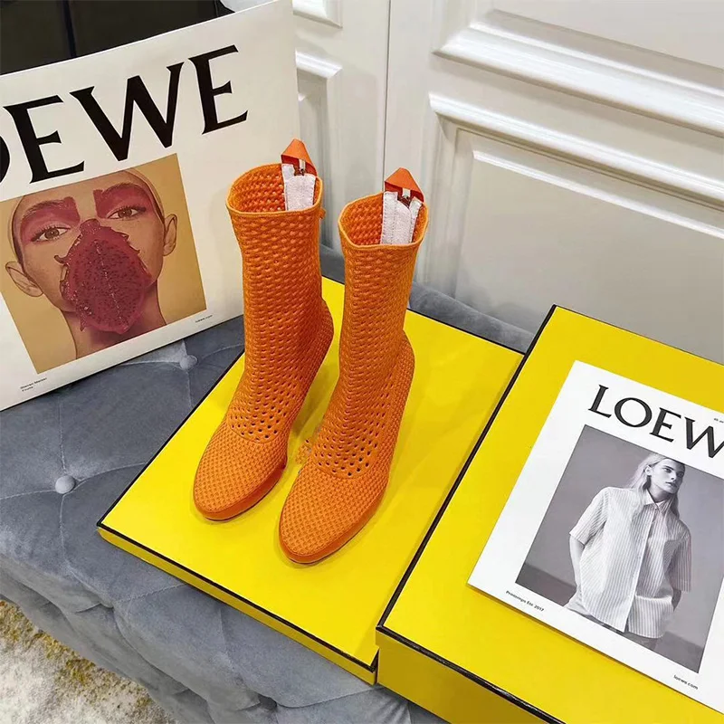 

Женские сапоги-стрейч на высоком каблуке, 2021 см