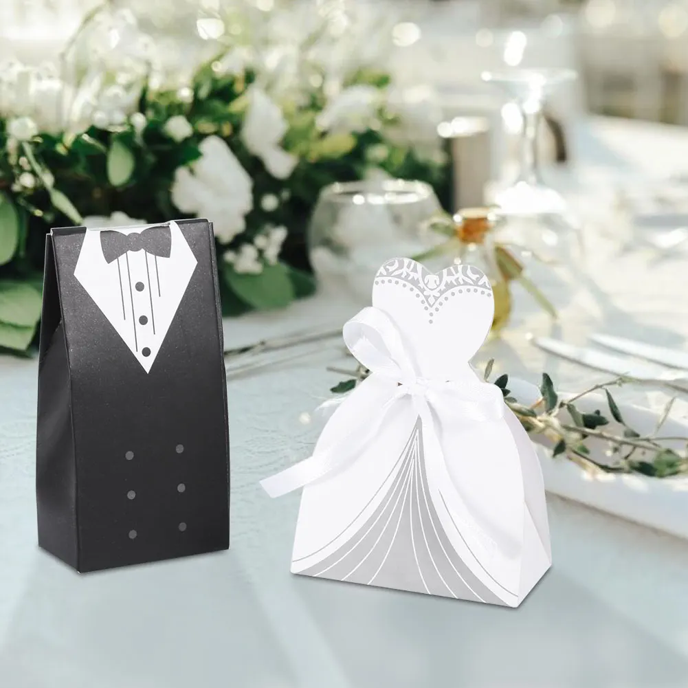 100 шт. модный Роман элегантный романтический картонный ящик для конфет подарок на