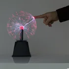 Оригинальность сенсорный Сенсор ночной Светильник USB Волшебная Светодиодная настольная лампа светильник для детей подарок на день рождения рождественские украшения в спальню Стекло плазменный шар лампы