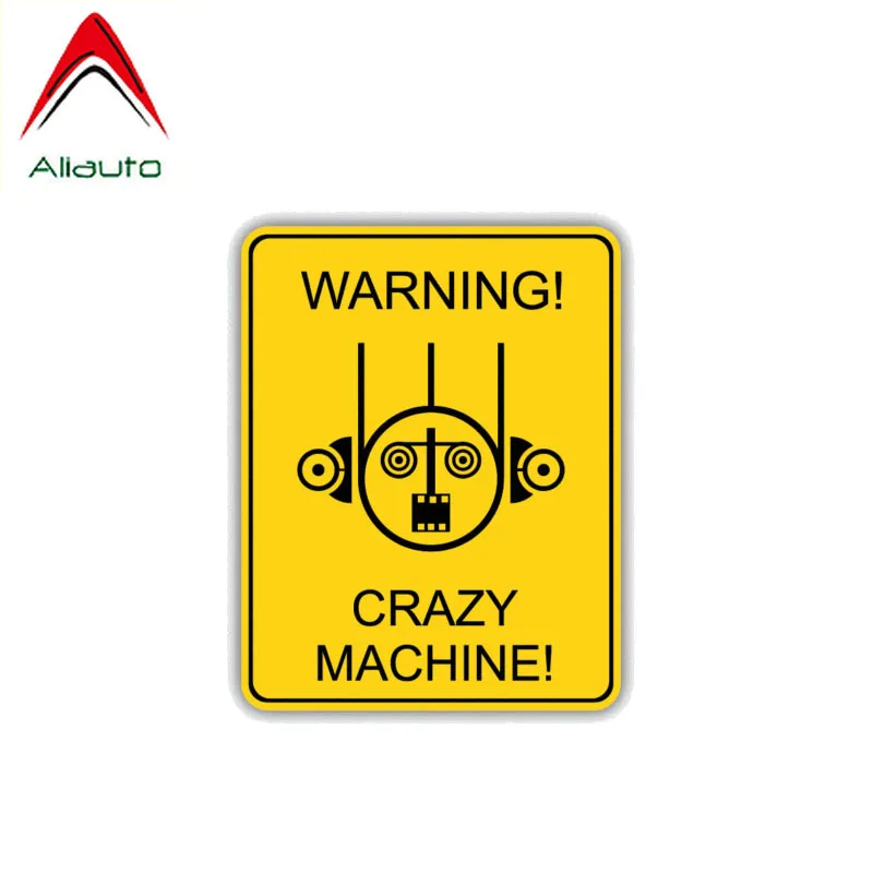 Aliauto Предупреждение автомобиля Стикеры сумасшедшая машина наклейка аксессуары