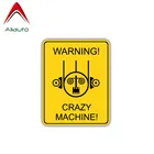 Наклейка на автомобиль, аliauto, наклейка Crazy Machine, ПВХ, 12 Х9 см, Предупреждение Mercedes W211, Mazda Cx 5, Gti, Golf, Nissan Juke, Logan