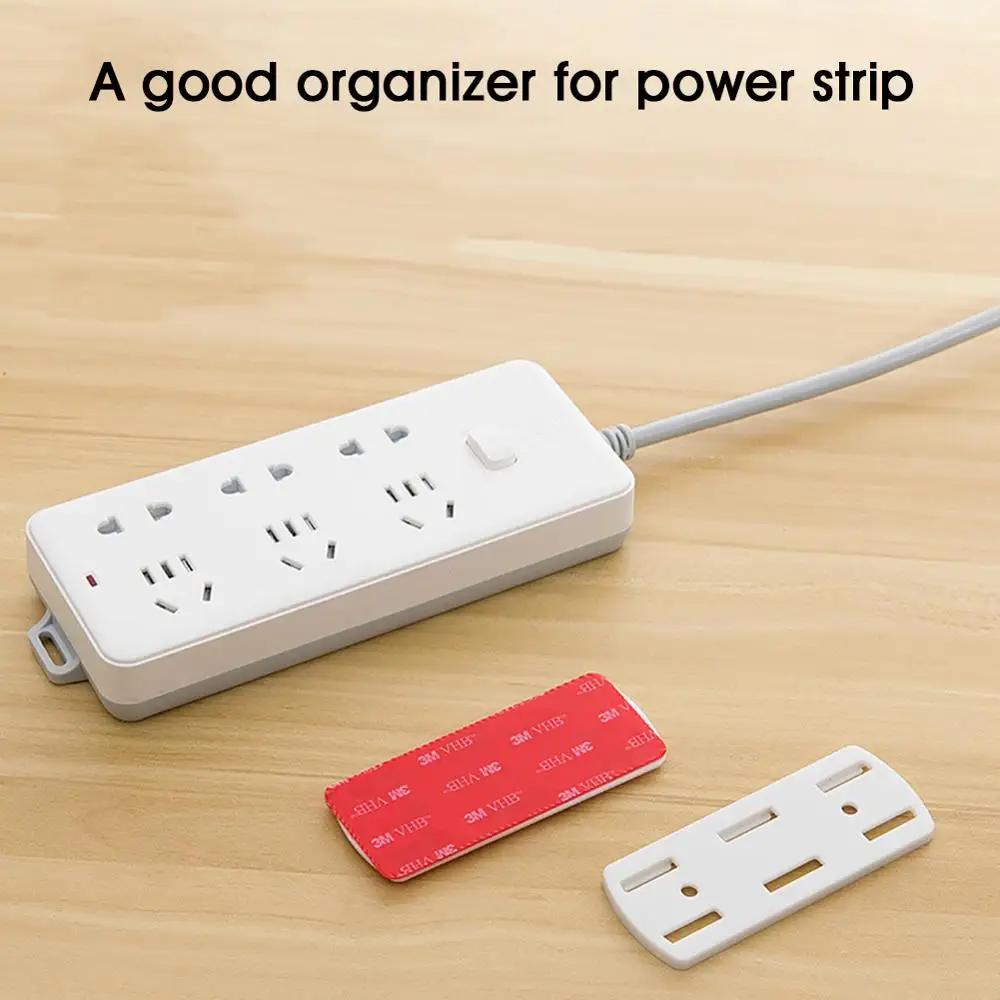 

Socket Holder Wall Sticker Wall Hanging Storage Seamless Socket Row Free Perforated Power Strip Socket Wall Paste Type