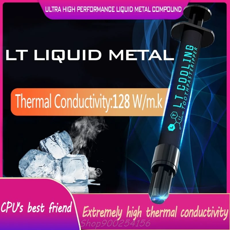 LT 100 жидкая металлическая термопроводящая паста смазка для процессора GPU