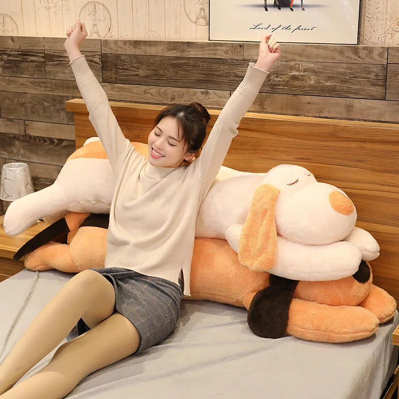 JOYLOVE Cute Soft Long Dog Pillow Plush Toys Stuffed Pause Office Nap Bed Sleep Home Decor Gift Doll For Kids Girl | Дом и сад