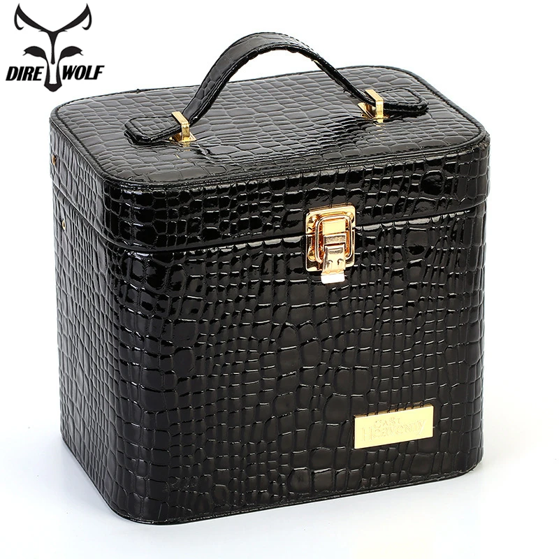 Женская косметичка под кожу аллигатора дизайнерская Высококачественная