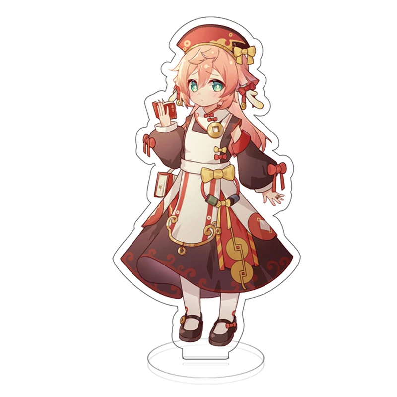 

Anime Genshin Impact Figure Zhongli Hutao Character Acrylic Stand Model Plate Desk Decor Barbara Cute Standing Sign Great Gifts