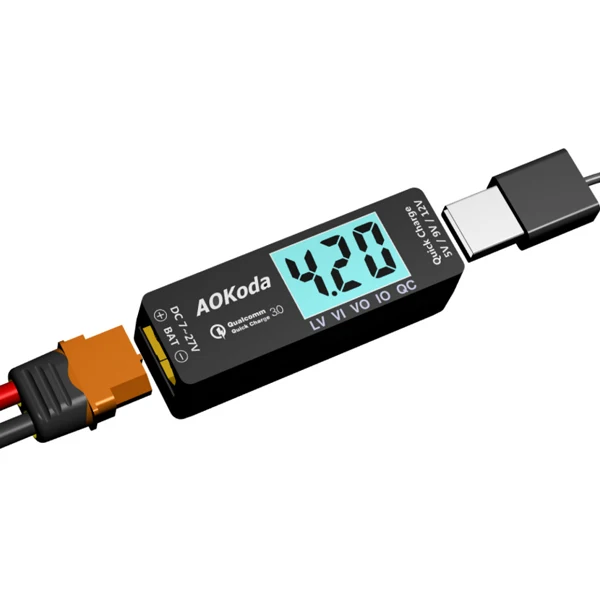 AOKoda LIPO/USB преобразователь питания QC3.0 адаптер быстрой зарядки для смартфонов