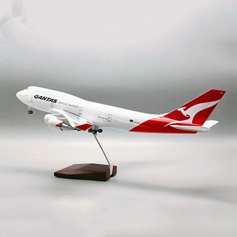 

Модель самолета из смолы, 45 см, A380, Австралия, 1:150, с акустооптическим голосовым управлением, автоматический светодиодный светильник с посадочным шасси