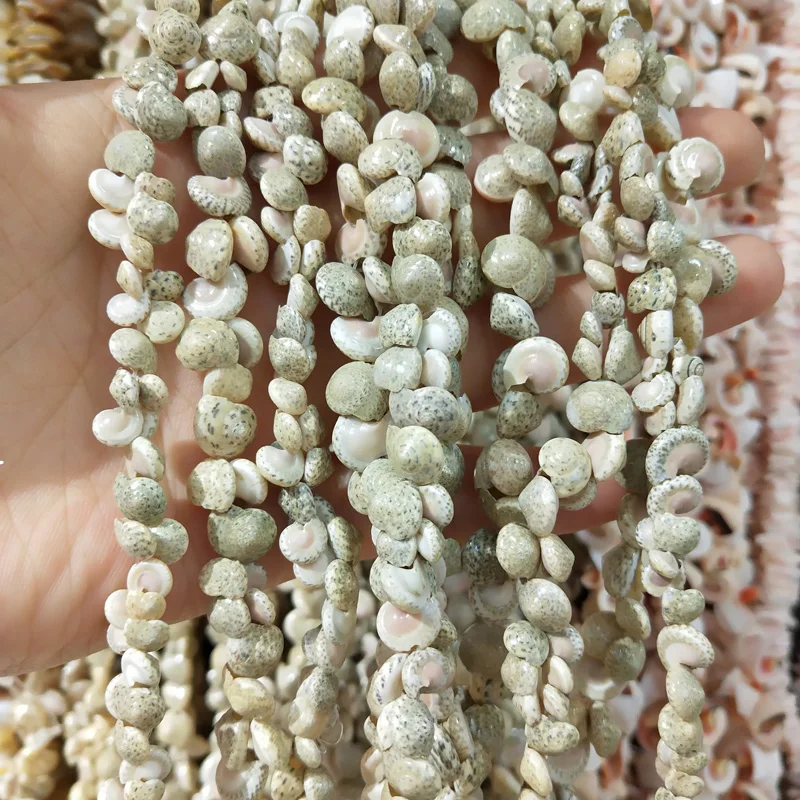 Natural shell Beaded snail shape craft beads For jewelry making DIY Bracelet necklace accessories fish tank landscape | Украшения и