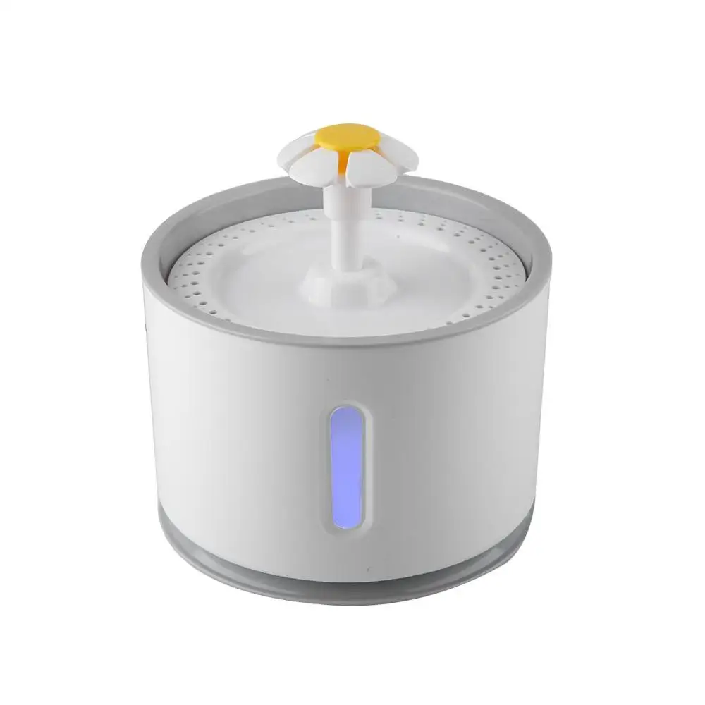 2.4L Automatic Pet Cat Water Fountain with LED Electric USB Dog Cat Pet Mute Drinker Feeder Bowl Pet Drinking Fountain Dispenser