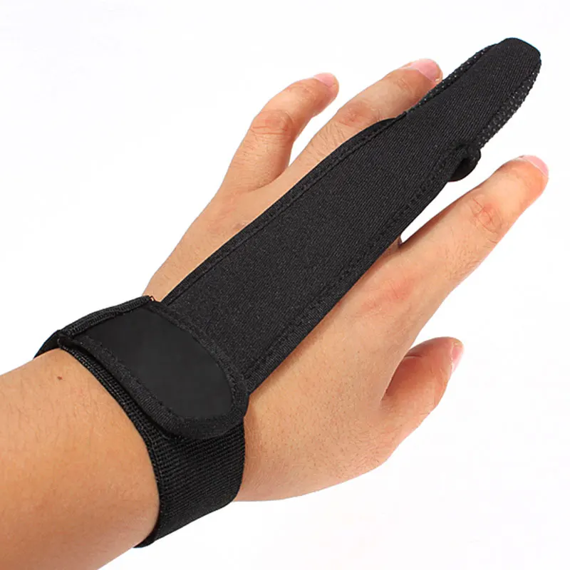 Хорошая сделка литье перчатки палец стойло протектор морской ловли карпа черный