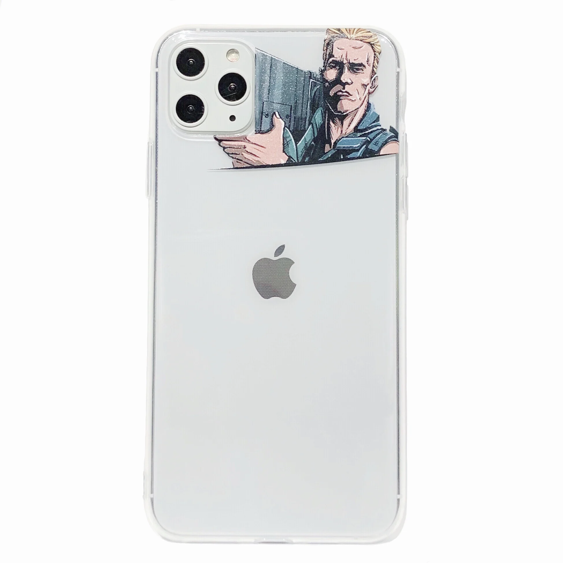 Модный чехол для iPhone 11 Schwarzenegger 11Pro Max Funny 6 6s 8 7 Plus XR 10 X XS простой прозрачный мягкий |