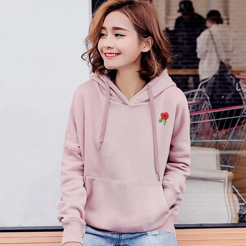 Женский свитшот с цветочным принтом длинным рукавом | Женская одежда