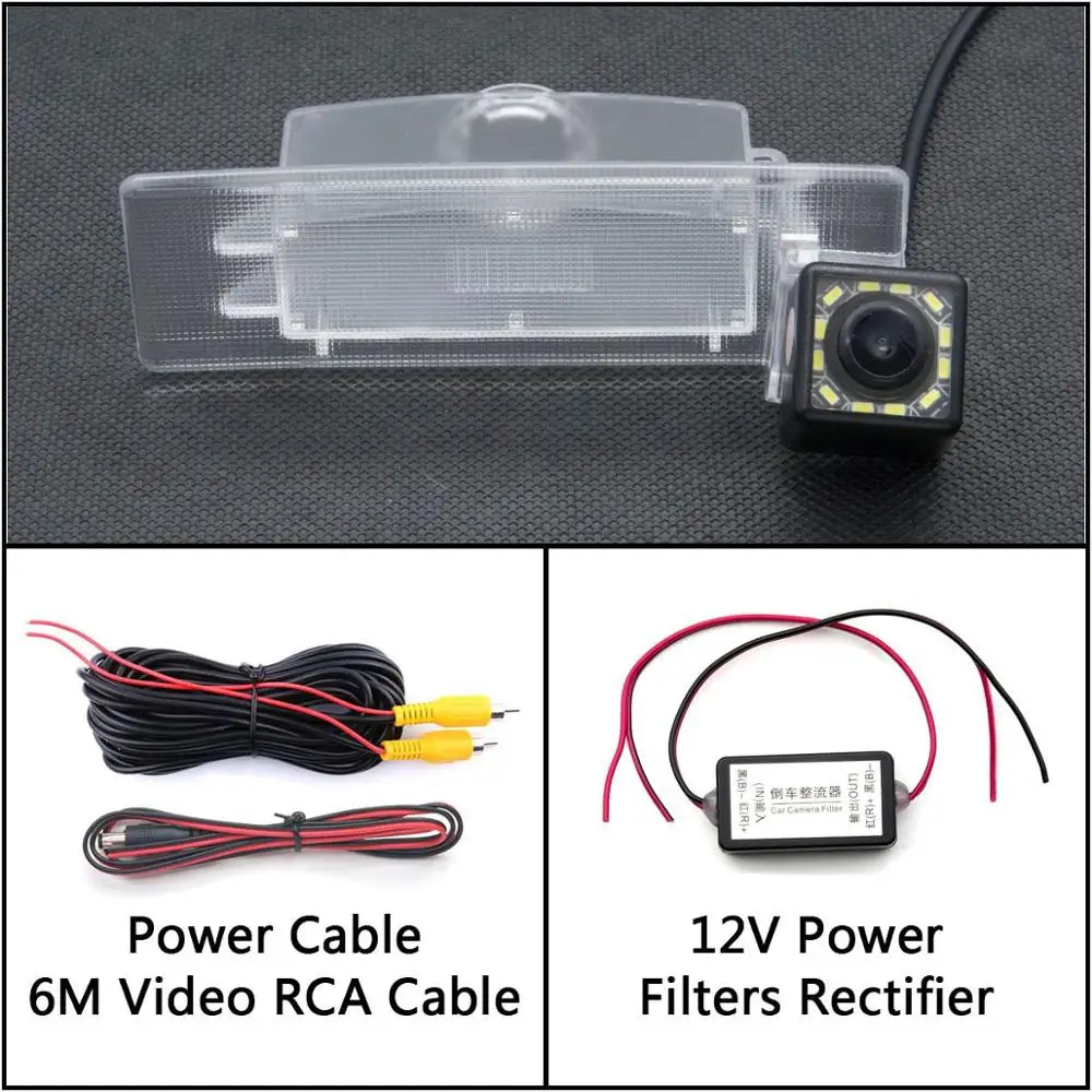 Camera With Filter 12 Светодиодный фонарь Автомобильная резервная камера заднего вида для KIA kx5 Sportage 4 QL автомобильный монитор парковки ночного видения - Название цвета: Camera With Filter