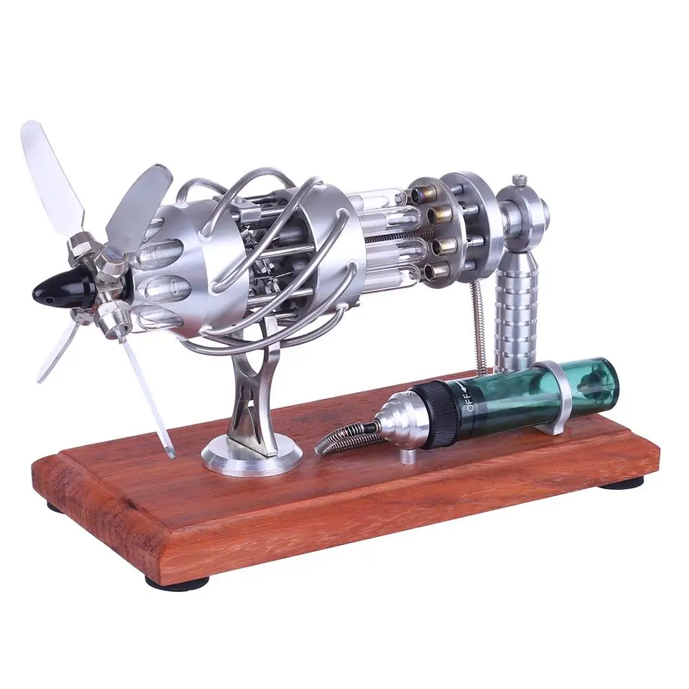 16 цилиндровый двигатель Стирлинга модель Swash пластина бутан питание кварцевое