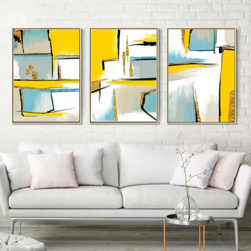 

1Pcs Abstract Canvas Painting Wall Poster Bright Color Wall Art Modern Canvas Pictures Wall Decor for Living Room Bedroom Decor