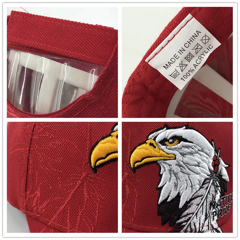 

Hot Men's Animal Farm Snap Back Trucker Hat Patriotic American Eagle and American Flag Baseball Cap USA 3D Embroidery