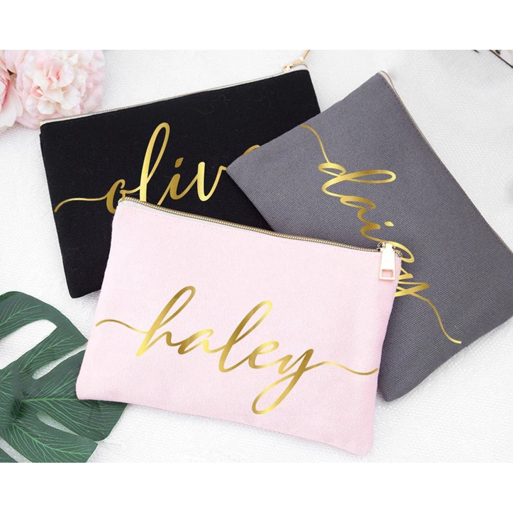 Индивидуальная сумочка на молнии косметичка для подружки невесты Подарочный
