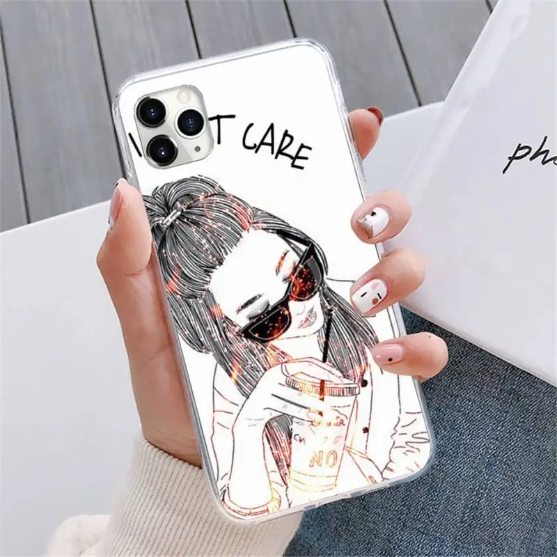 

Girl Boss Pink Women power Phone Case For iphone 12 5 5s 5c se 6 6s 7 8 plus x xs xr 11 pro max mini