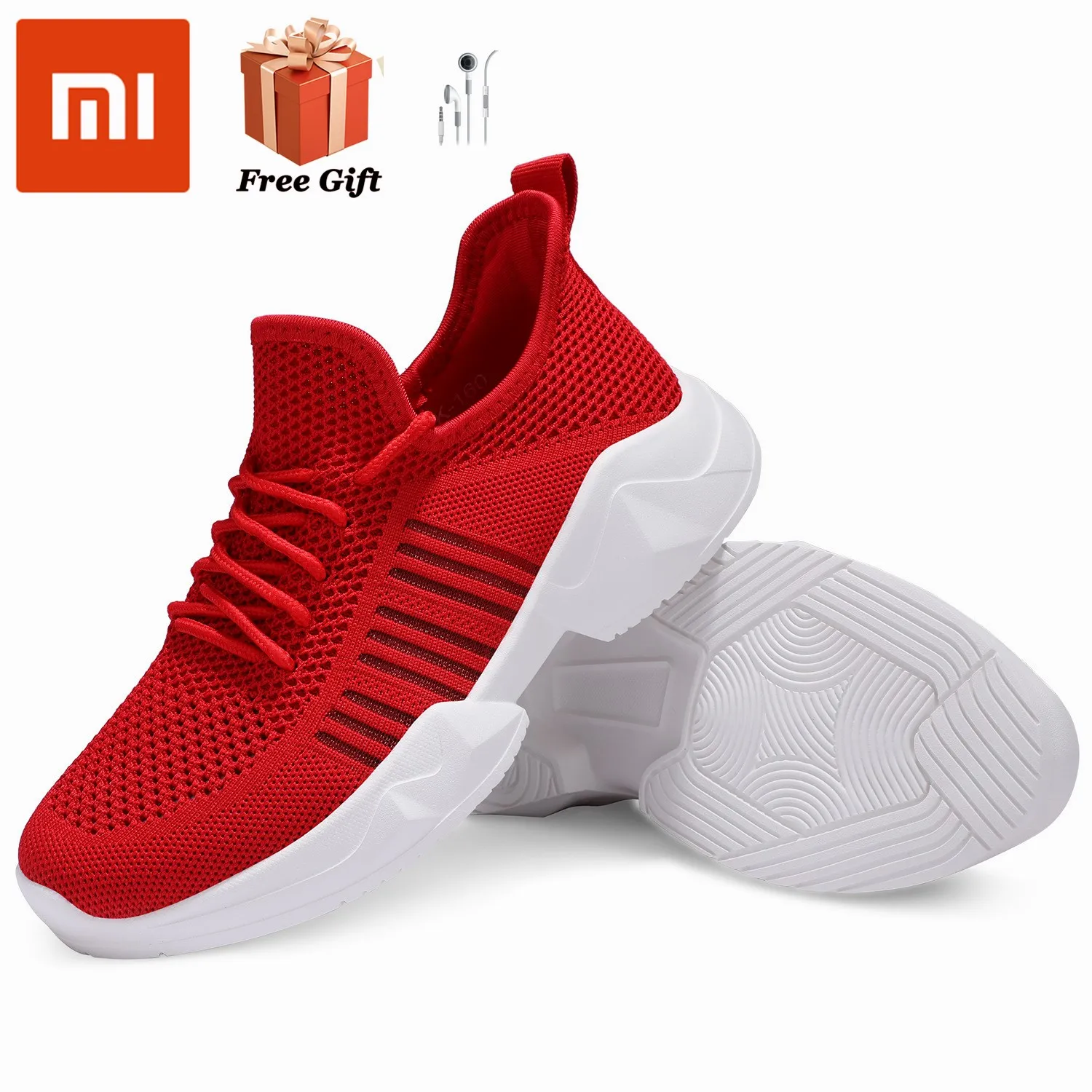 

Xiaomi leisure new thick soled hollow breathable men's running shoes spring 2021