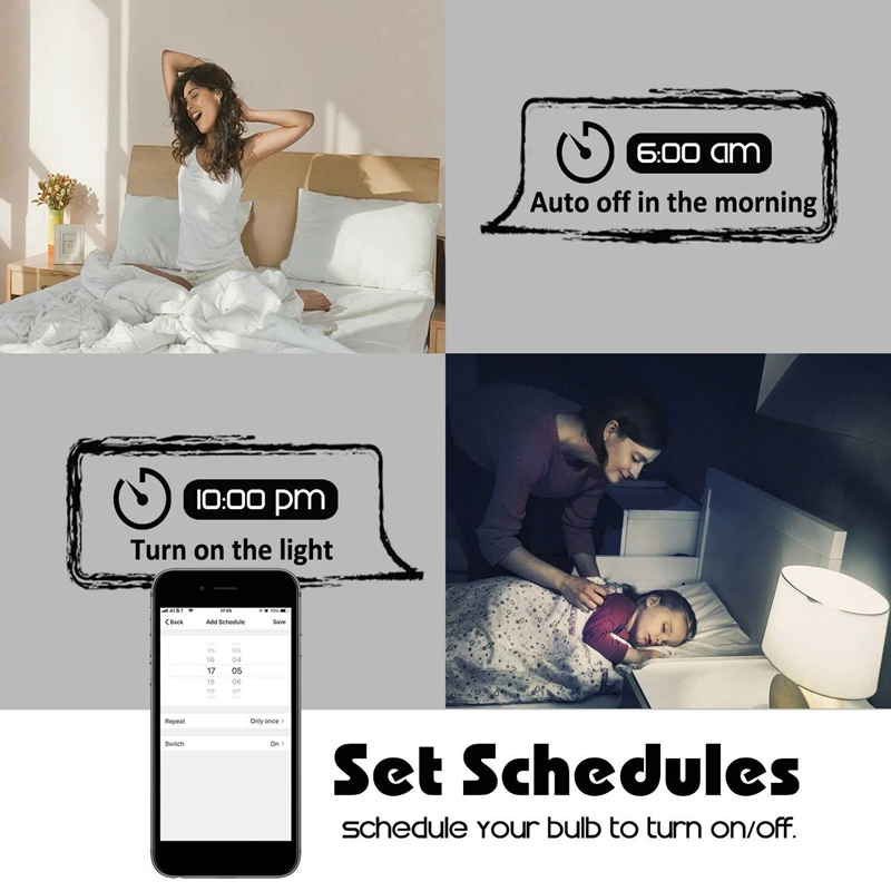 

E27/ E26 WiFi Smart Light Bulb Socket Adapter Lamp Holder & Handheld Ultrabiolet Disinfection Lamp UV Germicidal Light