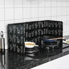 Перегородка для кухонной плиты, из алюминиевой фольги с масляным принтом, жареные овощи, теплоизоляция, защита от брызг, защита от ожогов
