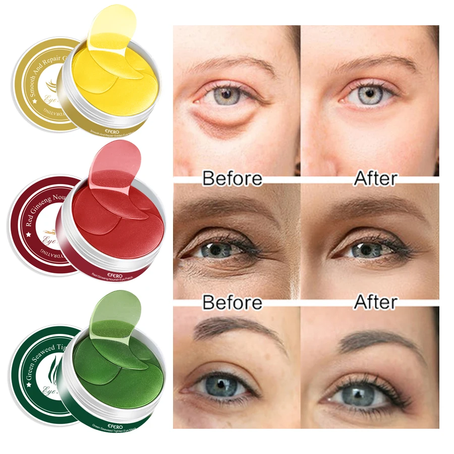 

60pcs Hyaluronic Acid Repair Eye Patches Anti-Wrinkle Anti-Ageing Eye Cream Remove Dark Circles Moisturizing Collagen Eye Mask