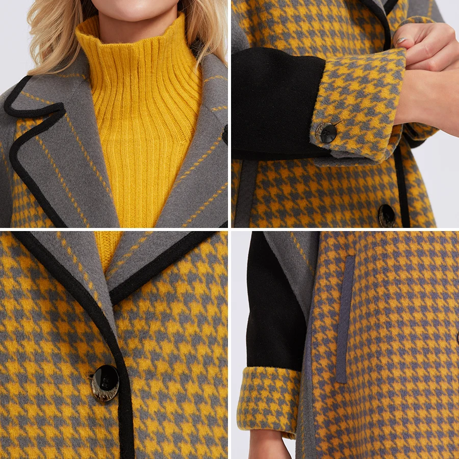 MIEGOFCE 2019 осенне зимнее пальто для женщин кашемировая куртка женское Шерстяное