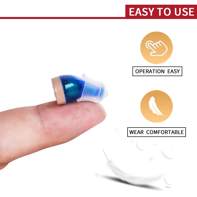 Новый стиль смарт-слуховые аппараты перезаряжаемый мини невидимый слуховой