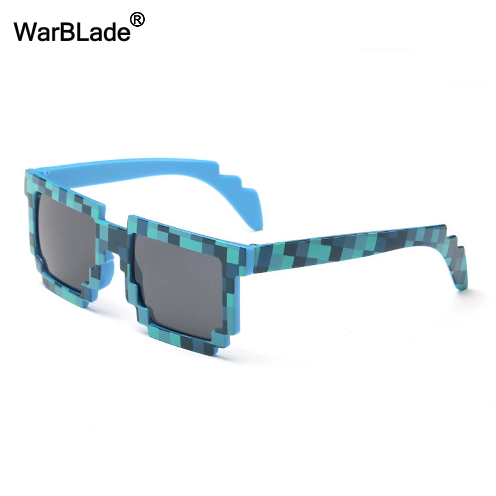 

Adult & Kids Glasses 8 bit Pixel Women Men Sunglasses Novelty Mosaic Goggles Mosaic Sun Glasses Boys Girls WarBLade