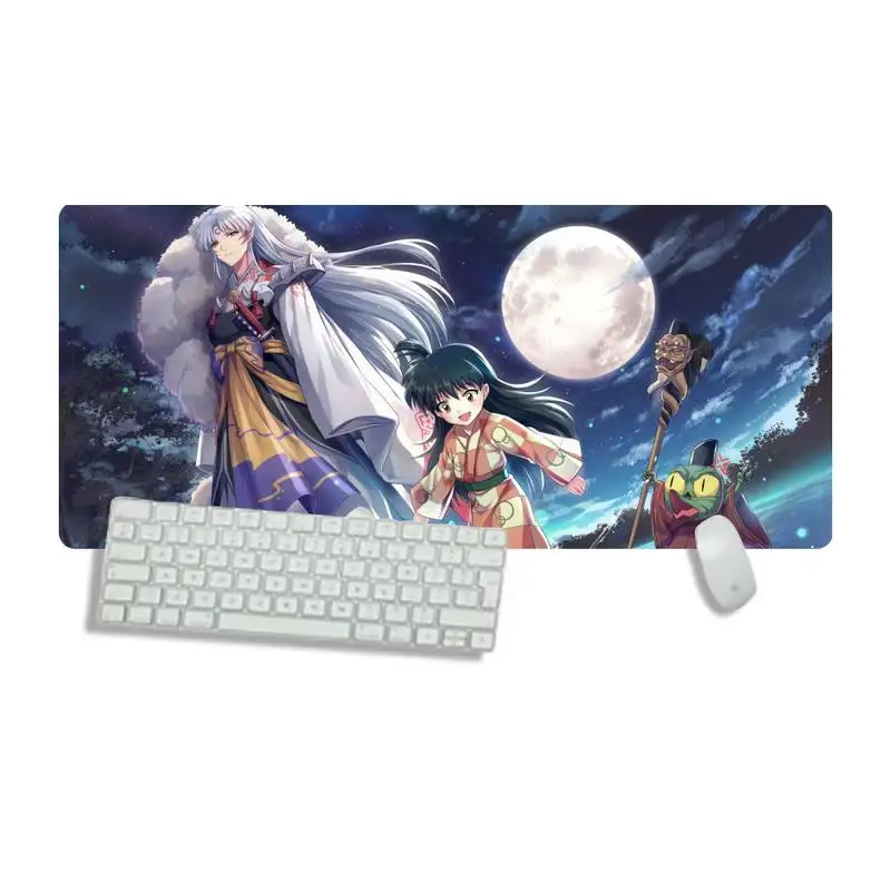 

Inuyasha Anime Gaming Mousepad PC Computer mat Desk Table Protect Gamer Office Work Large Mouse pad mats Non-slip Laptop Cushion