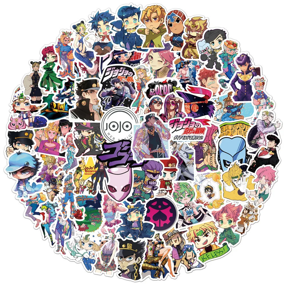 

10 / 30 / 50pcs Japanese Animation JOJO's Wonderful Adventure Graffiti Personality DIY Decoration Suitcase Toy Sticker Wholesale