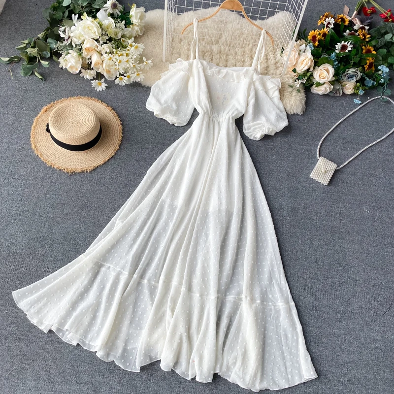 

Шикарное нежное длинное платье для отдыха на море