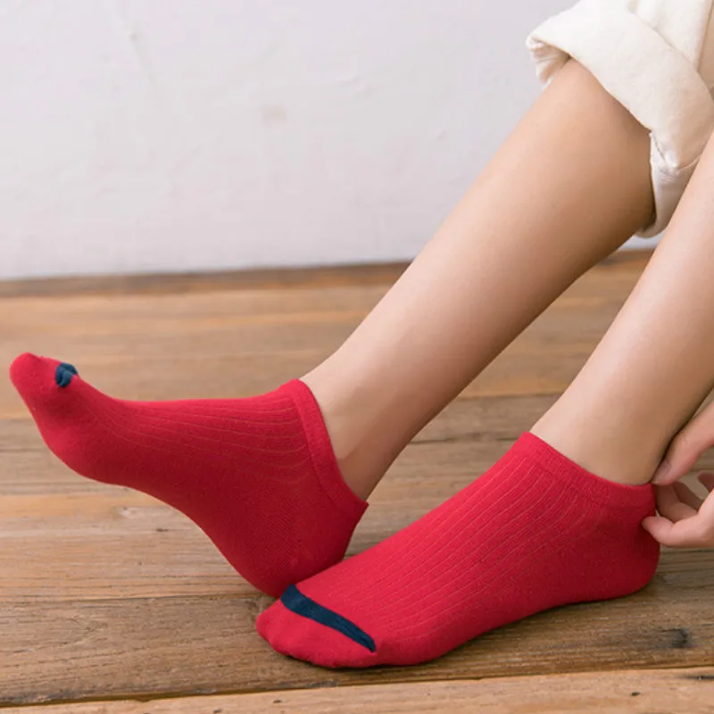 Мужские повседневные носки пара весенние мужские женские лодочные Носки дышащие