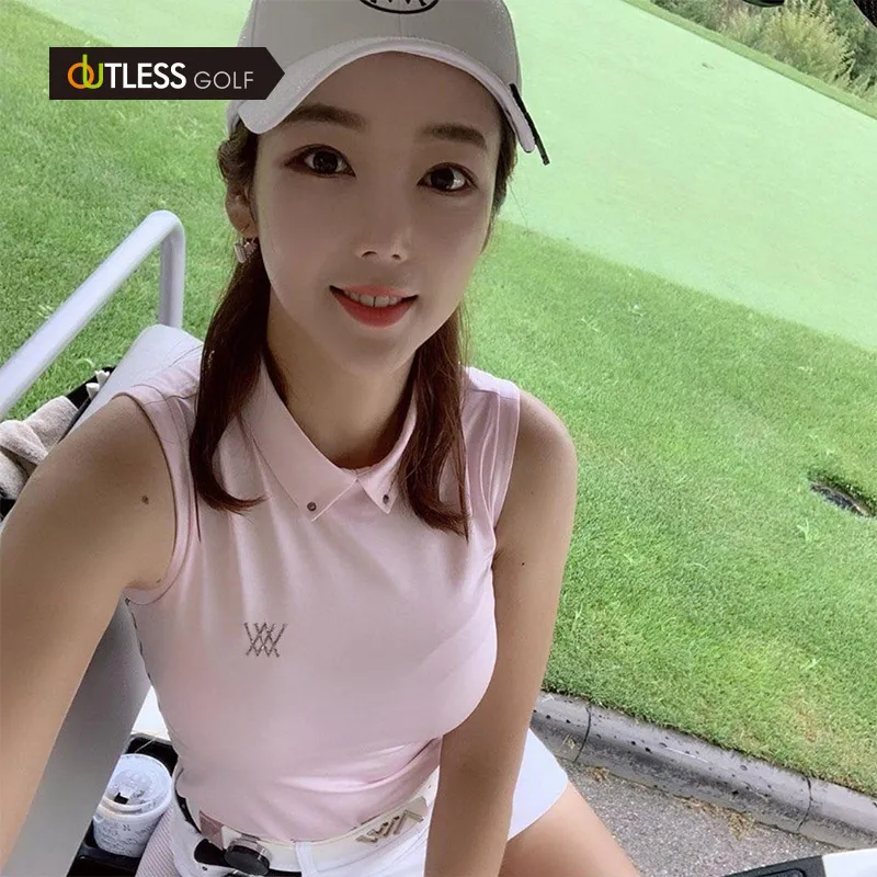 Женская рубашка без рукавов Golf облегающая Удобная дышащая и быстросохнущая с