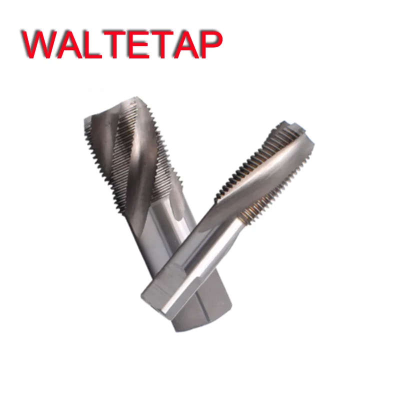 

WALTETAP HSSE Inch taper pipe thread screw tap PT P T 1/8-28 1/4-19 3/8-19 1/2-14 3/4-14 Spiral Fluted Tapered Pipe Taps