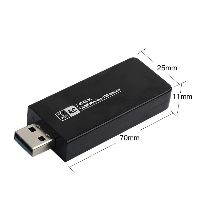 1200 Мбит/с USB 3,0 Wifi адаптер двухдиапазонный 5 ГГц/2,4 ГГц 802.11AC RTL8812BU Wifi ключ сетевая карта для ноутбука Настольный Windows MAC