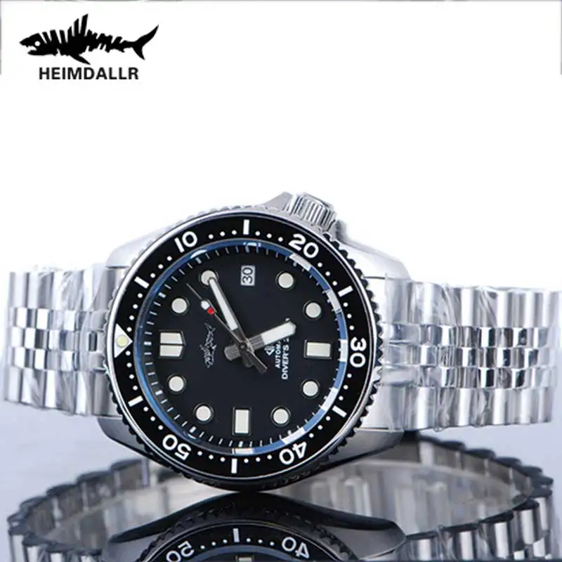 

HEIMDALLR Sharkey Vintage Dive Watch Men Sapphire Ceramic Bezel 200M Water Resistance NH35 Automatic Movement Mechanical Watches