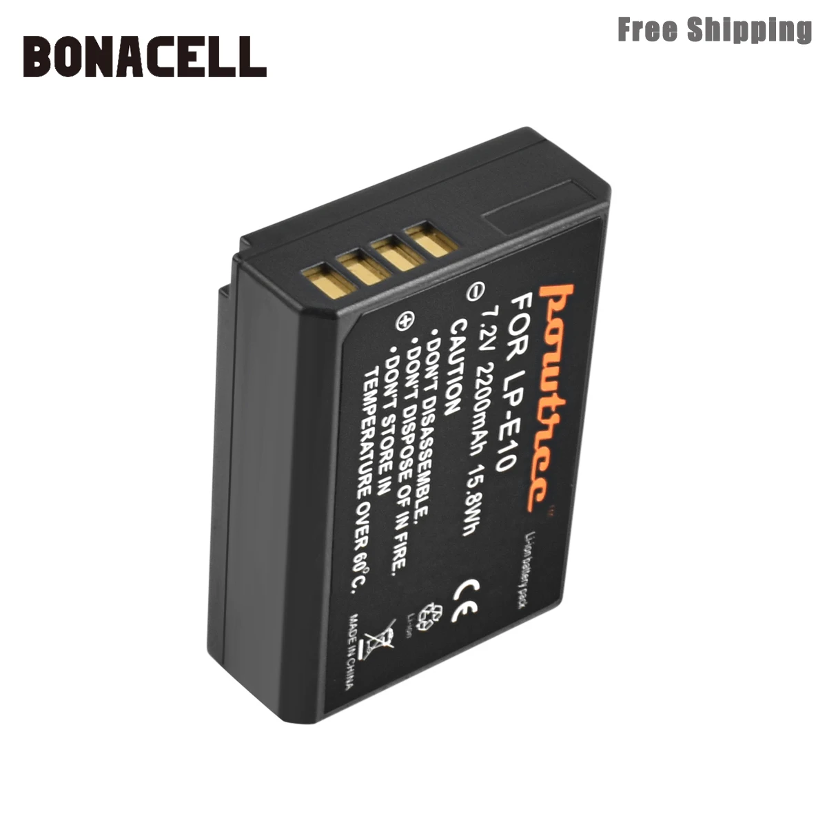 Bonacell 2200 мА/ч, LP-E10 LP E10 LPE10 Камера Батарея+ Зарядное устройство для Canon 1100D 1200D 1300D Rebel T3 T5 поцелуй X50 X70 Батарея L50