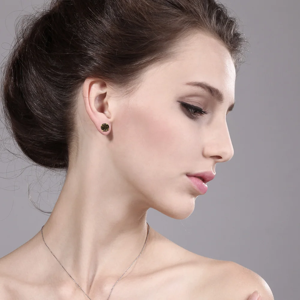 Драгоценный Камень Королевский 1 60 карат круглые 6 мм коричневые дымчатые