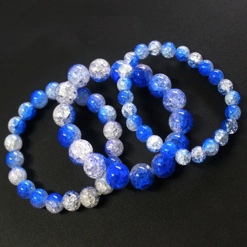 Браслет из натуральных кристаллов и бусин граненые трещины для женщин мужчин