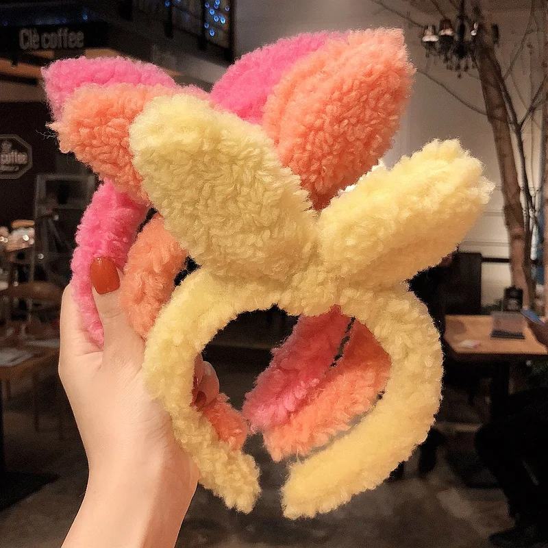 Новинка женский головной убор милая повязка для волос с кроличьими ушками