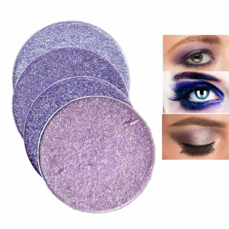 

Color Salon INS Popular Purple Eye Shadow Powder Make Up Matte Glitter Shimmer Pigment Crystal Makeup Cosmetics