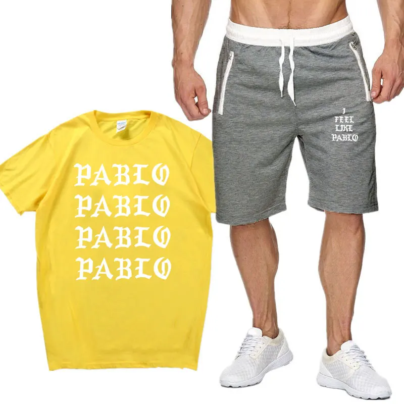 Костюм спортивный мужской белый из двух предметов короткий топ с коротким