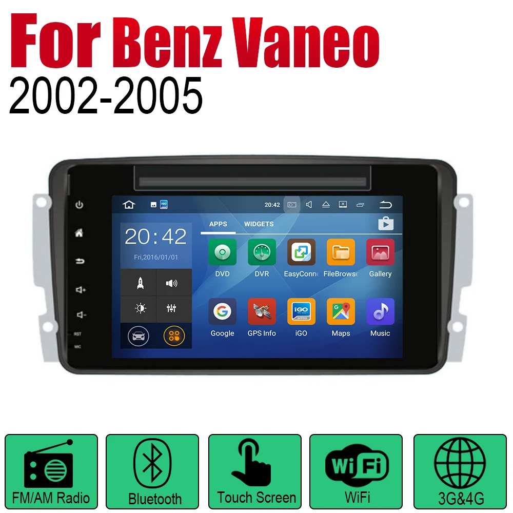 Android автомобильное радио стерео GPS навигация для Mercedes Benz Vaneo 2002 ~ 2005 NTG Bluetooth wifi