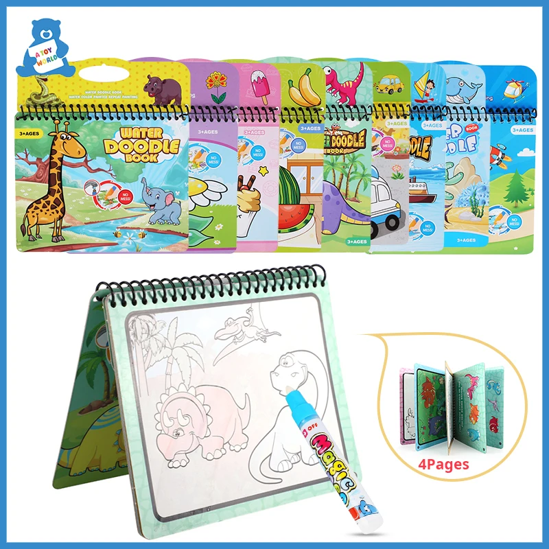 Детская Волшебная Водяная ручка для рисования многоразовая доска детская книга