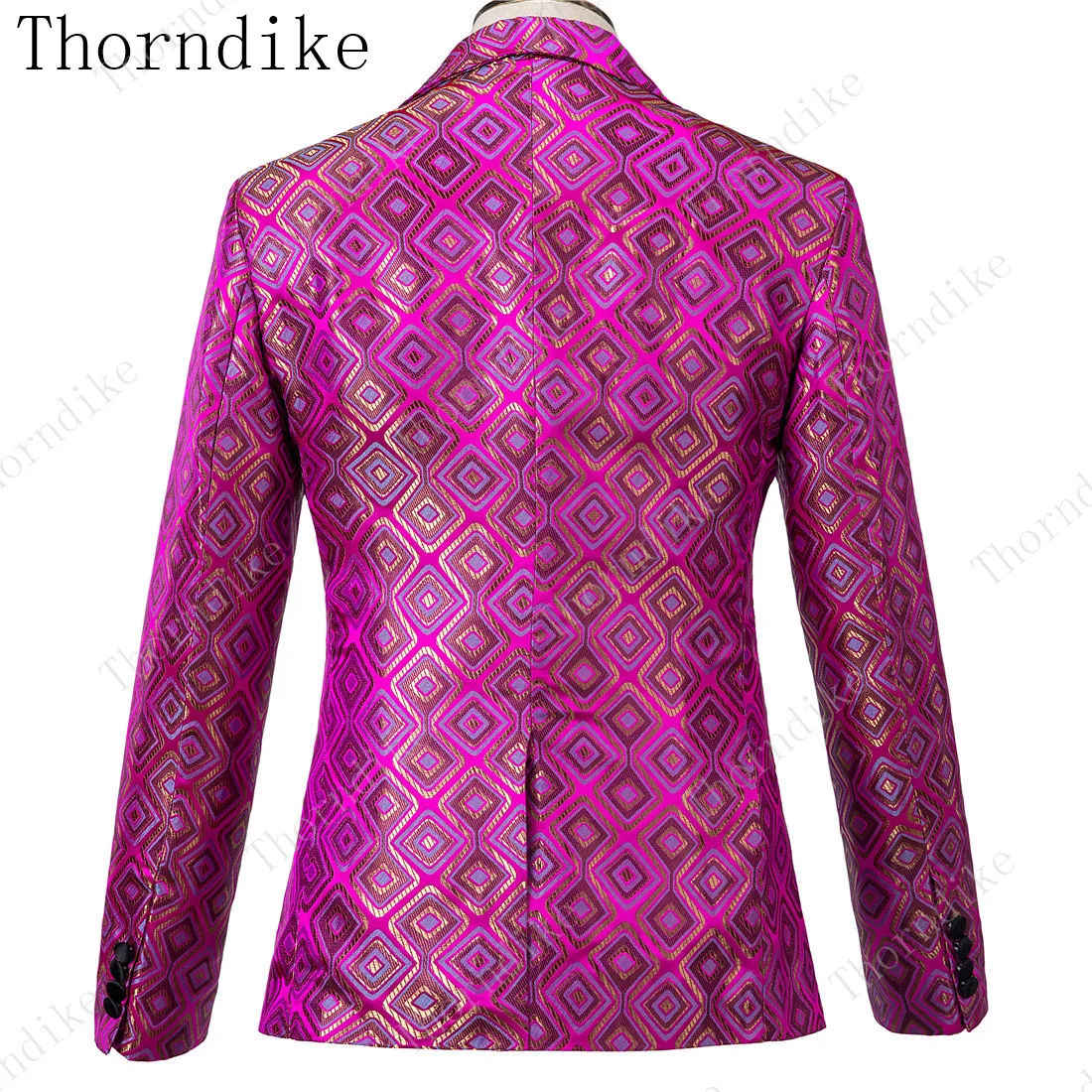 Новинка 2019 мужские костюмы в клетку s Fushia облегающие деловые для жениха смокинг