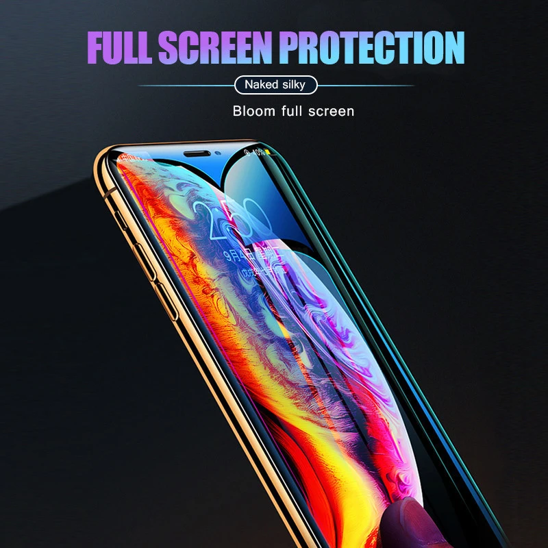 9H 2.5D Защитное стекло для iPhone 12 Mini 11 Pro Max SE XR X XS закаленное Max|Защитные стёкла и